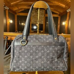 RARE Louis Vuitton denim Boston bag